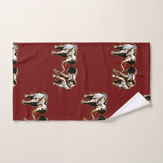 Safari d'éléphant africain (Serviette à main)