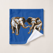 Safari des éléphants africains (Gant de toilette)