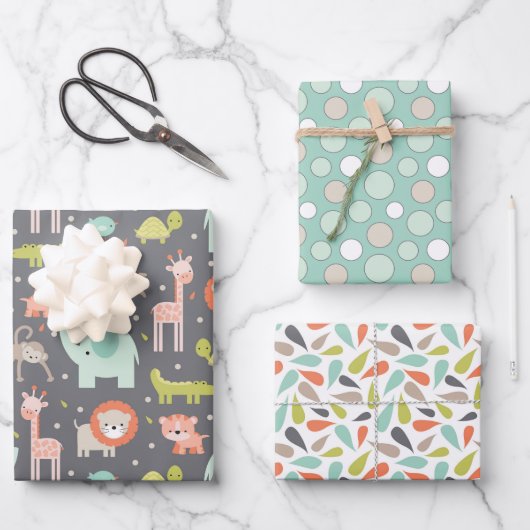 Safari Design Wrapper Paper Set (Voorkant)