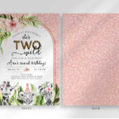 Safari Deux Invitation d'anniversaire sauvage