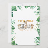 Safari Deux Wild Birthday Party Invitation (Dos)