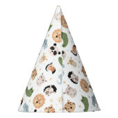 Safari dier 1e verjaardag jongen leeftijd papier p feesthoedjes (Achterkant)