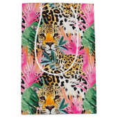 Safari Dier Luipaard Kleurrijk Afrika Medium Cadeauzakje (Voorkant)