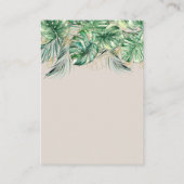 Safari Dier Oerwoud Baby shower details qrcode Informatiekaartje (Achterkant)