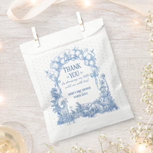 Safari Dier Stoffig Blauw Toile Baby Boy Douche Bedankzakje