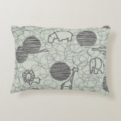 safari - dieren 1 decoratief kussen (Achterkant)