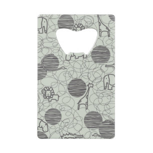 safari - dieren 1 kredietkaart flessenopener