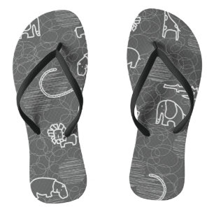 safari - dieren 5 teenslippers