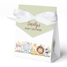 Safari Dieren Baby shower Favor Boxen Modern
