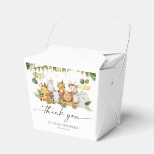 Safari Dieren Baby Shower Favor Doos Bedankdoosjes