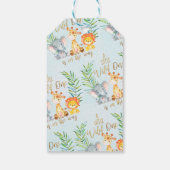 Safari Dieren Baby shower Labels Cadeaulabel (Achterkant)