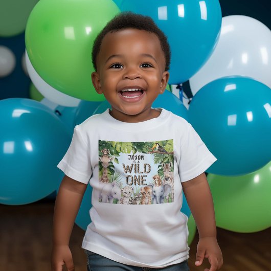 Safari Dieren, Blue Wild One, Jongen 1e verjaardag