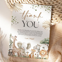 Safari Dieren Geslacht Neutrale Baby Shower