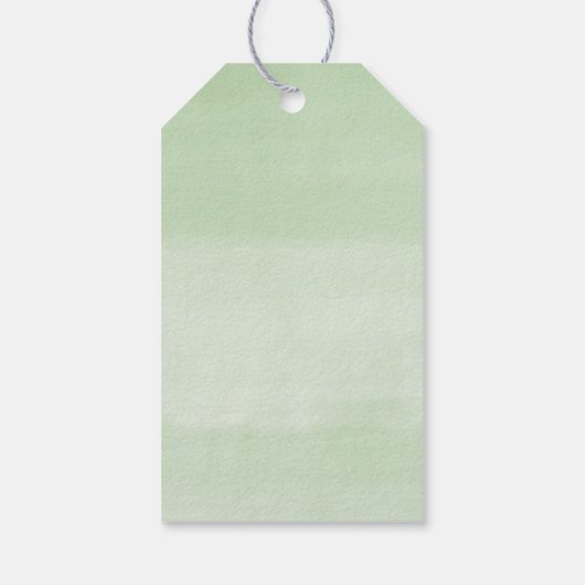 Safari dieren groen goud seksneutraal gunst cadeaulabel (Achterkant)