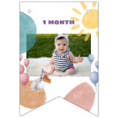 Safari Dieren Maandfoto Vlaggetjes (Tweede vlag)