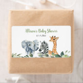 Safari dieren mini-waterfles of champagne etiket (Insitu)