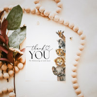 Safari Dieren Modern Baby shower
