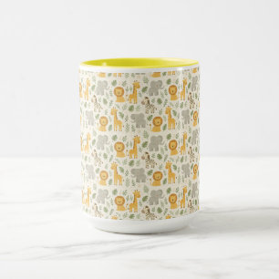 Safari dieren nursery print mok