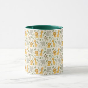 Safari dieren nursery print mok