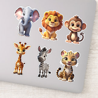 Safari Dieren Set -1 Kinderstickers Sticker