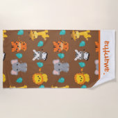 Safari Dieren Strandlaken (Voorkant)