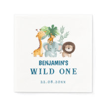 Safari Dieren Tropische Jungle Wild One Verjaardag