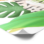 Safari Dieren Wild Een Verjaardag Poster (Hoek)