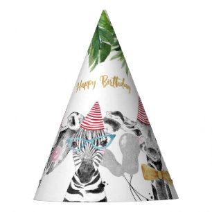 Safari Dieren Wild One Birthday Party Pet Feesthoedjes