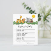 Safari Dieren willen graag Baby shower spelen (Staand voorkant)