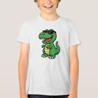 Safari dinosaurus met Cool Shades Tri-Blend Shirt