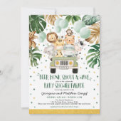 Safari Drive by Baby shower Parade Quarantine Kaart (Voorkant)