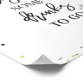 Safari drive by Baby shower Treat Favor Sign Poster (Hoek)