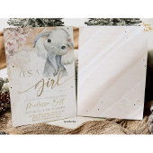 Safari Elephant Baby shower Invitation Boho Safari