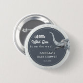 Safari Elephant Baby shower Party Button (Voorkant /achterkant)