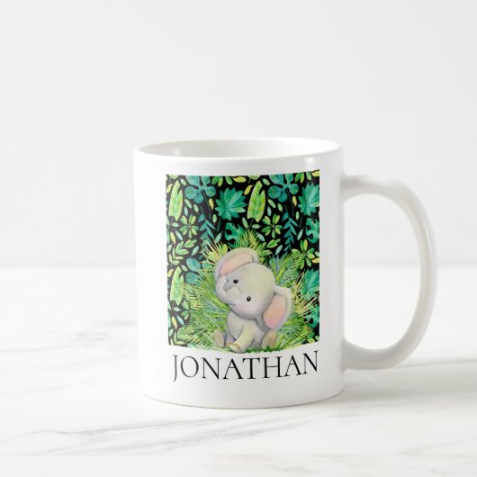 Safari Elephant Boy Coffee Mug (Droite)