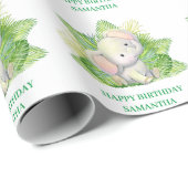 Safari Elephant Cadeaupapier (Rol Hoek)