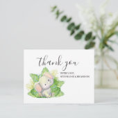 Safari Elephant - Hartelijk dank Briefkaart (Staand voorkant)