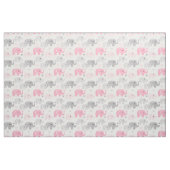 Safari Elephant Pink Grey Stof (Yard (91,4 cm))