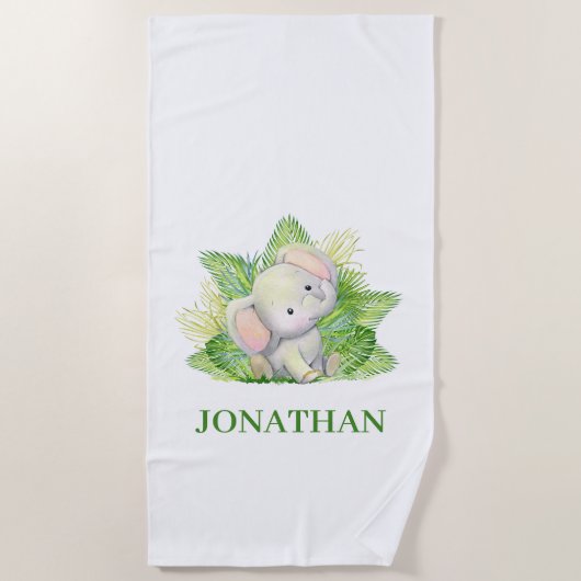 Safari Elephant Strandlaken (Voorkant)