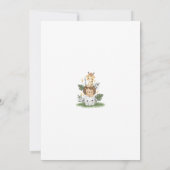 Safari Espagnol Baby shower Invitation garçon (Dos)