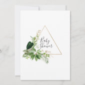 Safari Foliage Baby shower virtuel Invitation (Dos)