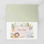 Safari Food Tent Label Leuke Dieren (Buitenkant ongevouwen)