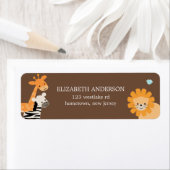 Safari Friends Adresetiketten Etiket (Insitu)