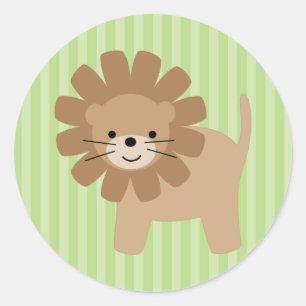 Safari Friends Ronde Sticker