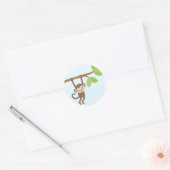 Safari Friends Ronde Sticker (Envelop)
