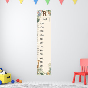 Safari gepersonaliseerde naammonogram R-groei-graf Poster