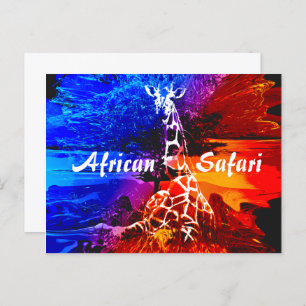 Safari Giraffe Dream Briefkaart