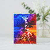 Safari Giraffe Dream Briefkaart (Staand voorkant)