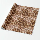 Safari Giraffe Print Cadeaupapier (Uitgerold)