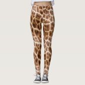 Safari Giraffe Print Leggings (Voorkant)